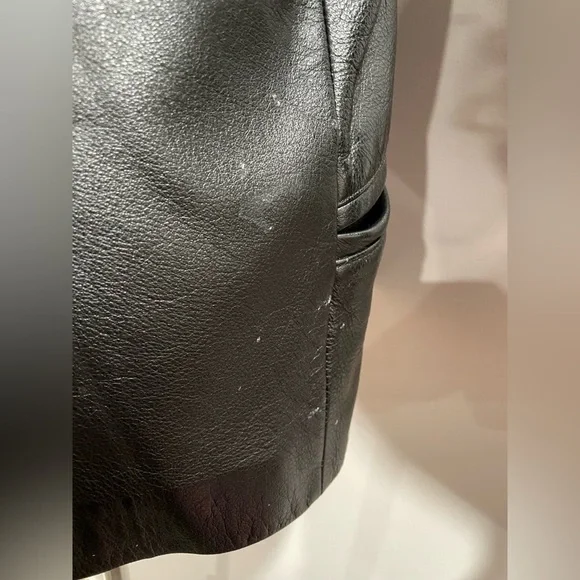 Colebrook & Co vintage black leather jacket, size small - Picture 5 of 13
